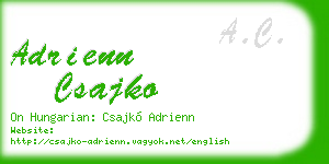 adrienn csajko business card