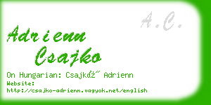 adrienn csajko business card